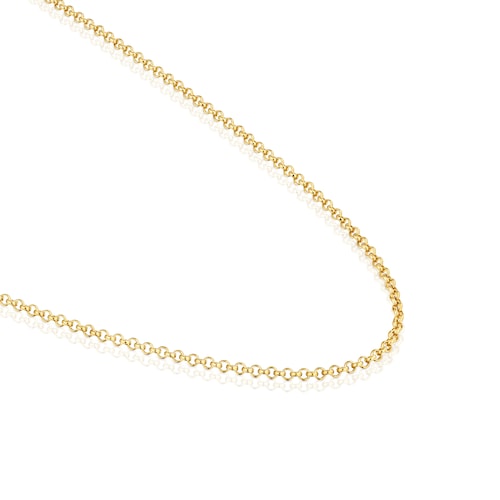Choker with 18kt gold plating over silver and rings measuring 45 cm TOUS Chain
