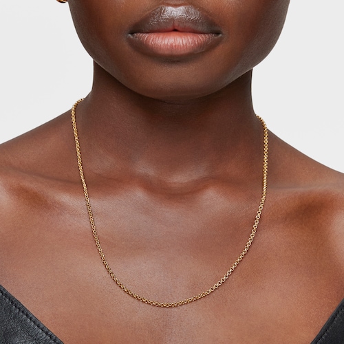 Choker with 18kt gold plating over silver and rings measuring 45 cm TOUS Chain
