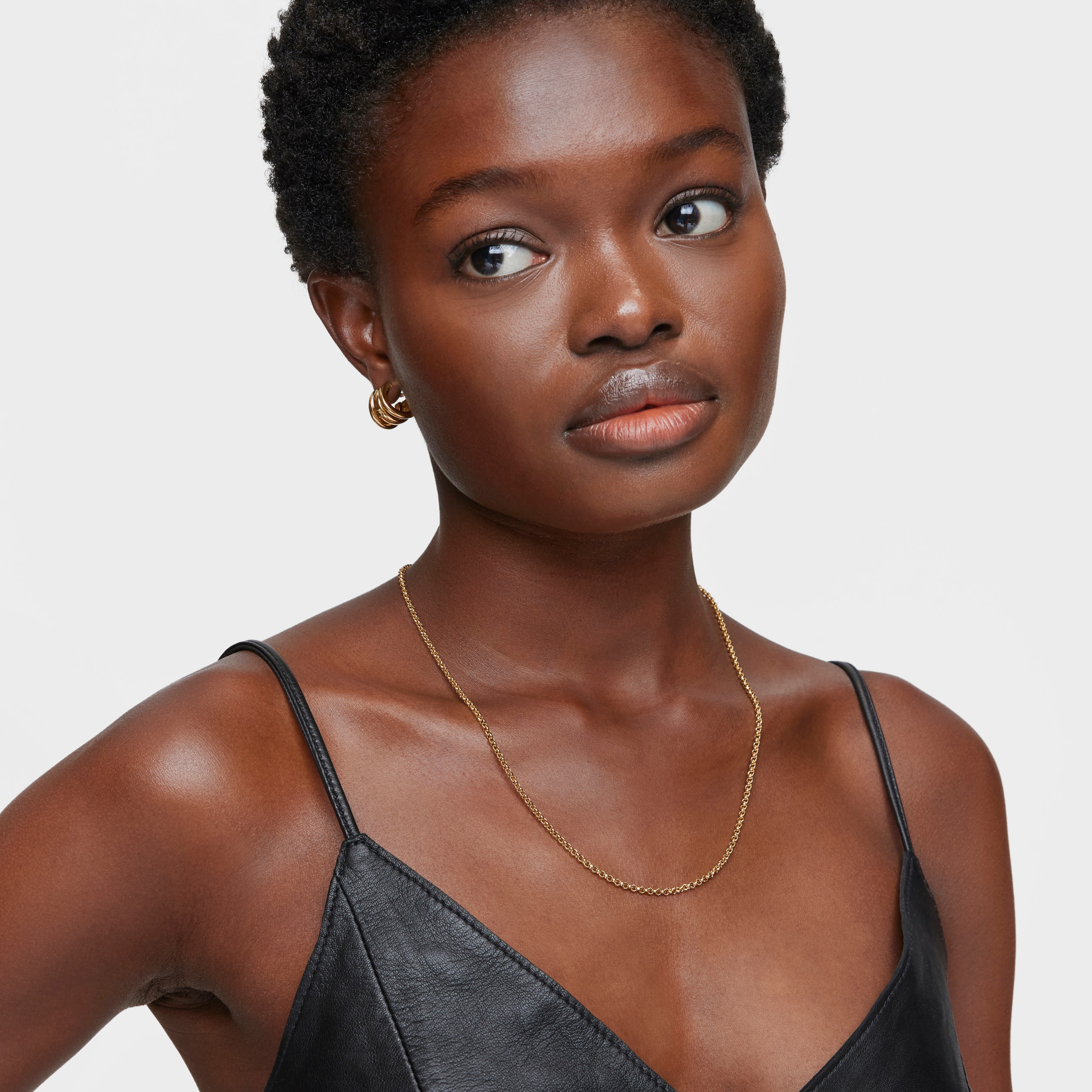 Choker with 18K gold vermeil and rings measuring 45 cm TOUS Chain