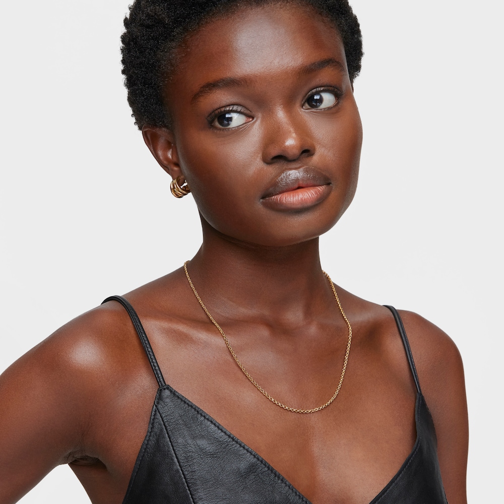 Choker in argento placcato oro 18&nbsp;kt con anelli da 45&nbsp;cm TOUS Chain