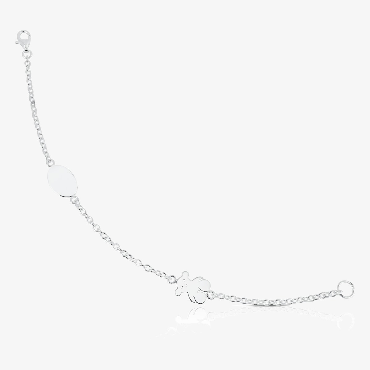 Tous - Pulsera Cadena De Plata Con Motivo Tous Bear - Plateado
