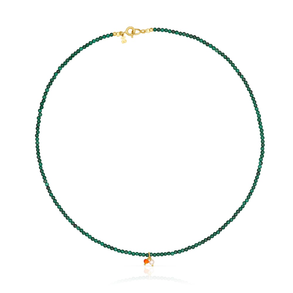 Necklace with malachite TOUS Camille