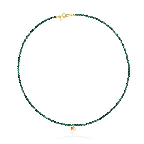 Necklace with malachite TOUS Camille