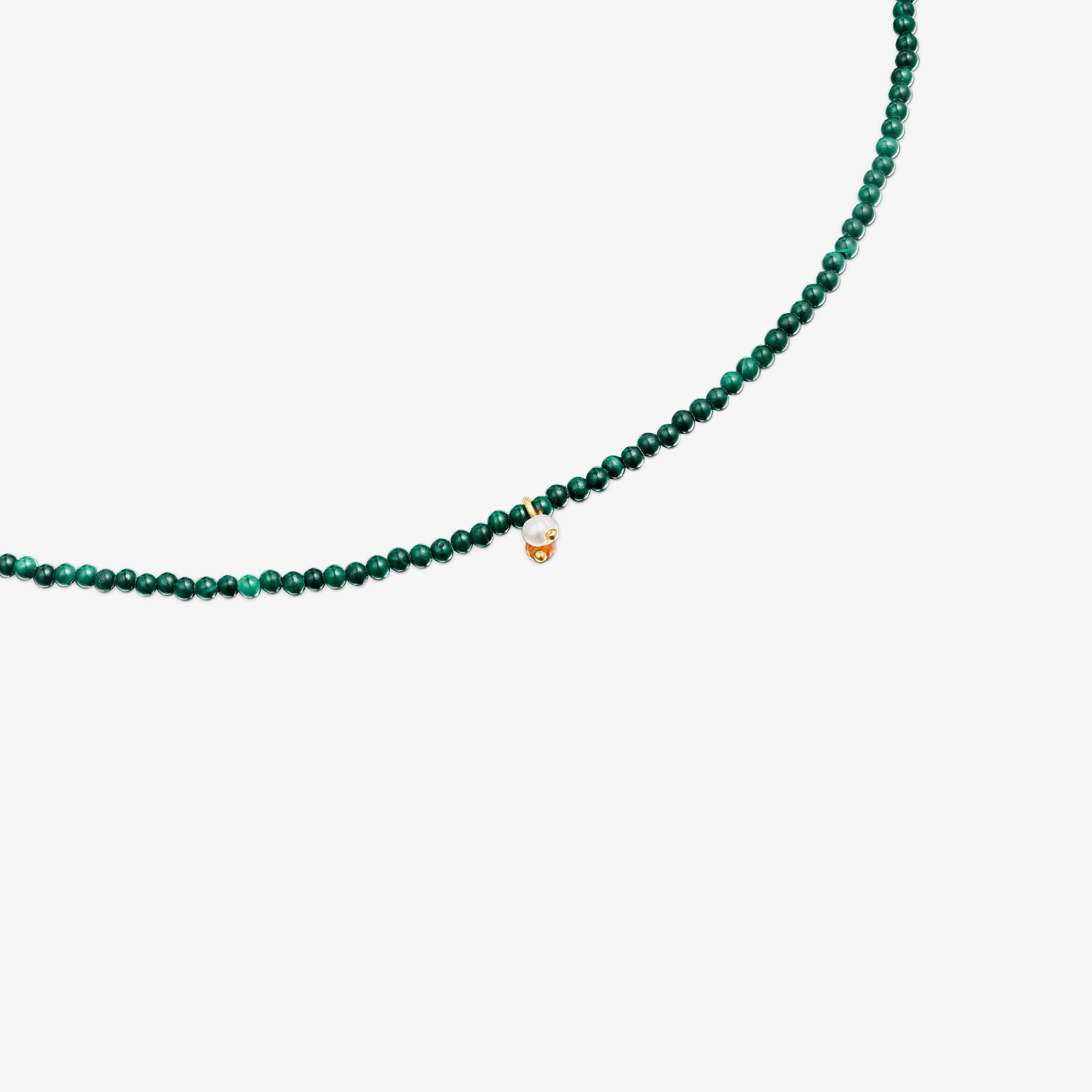 Necklace with malachite TOUS Camille