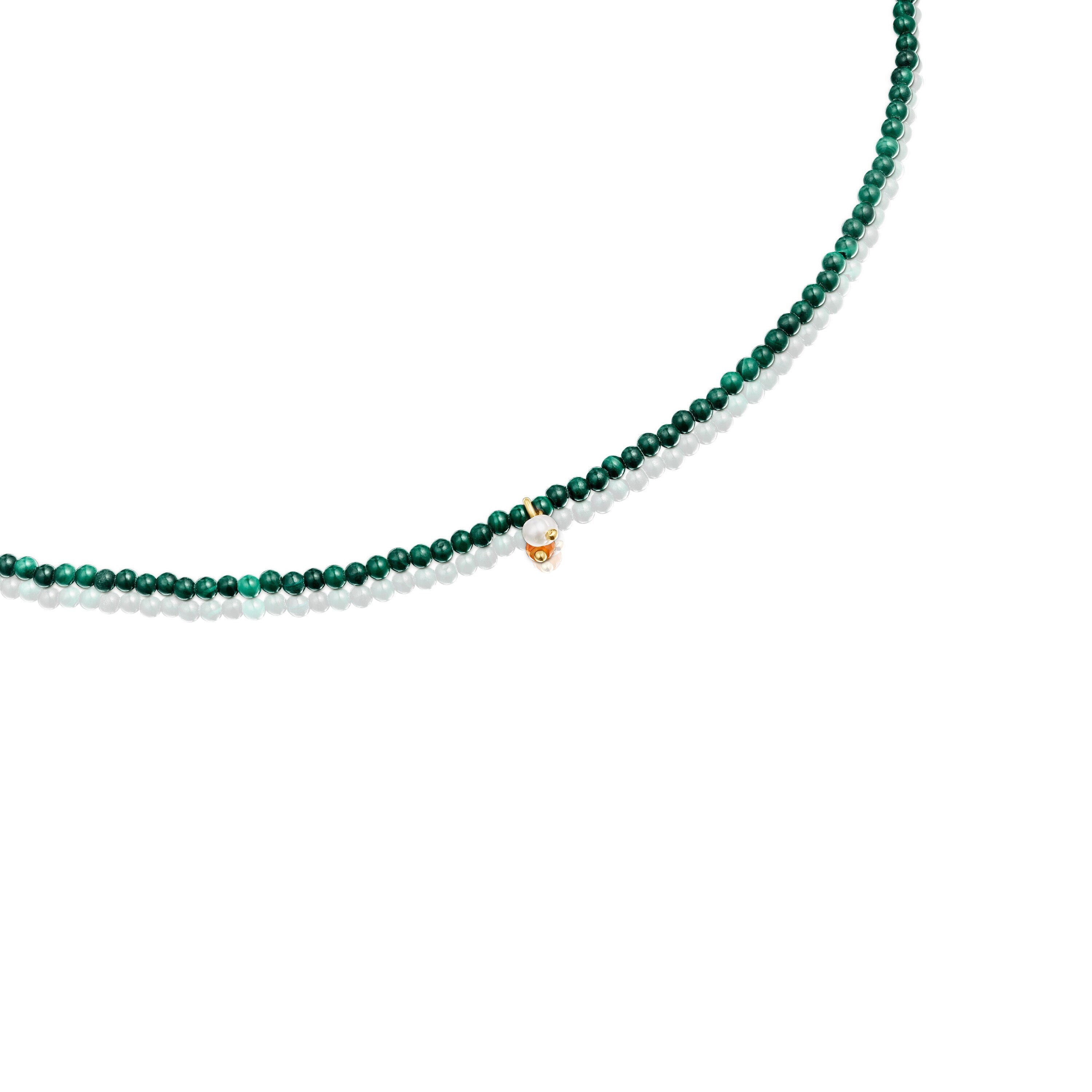 Necklace with malachite TOUS Camille