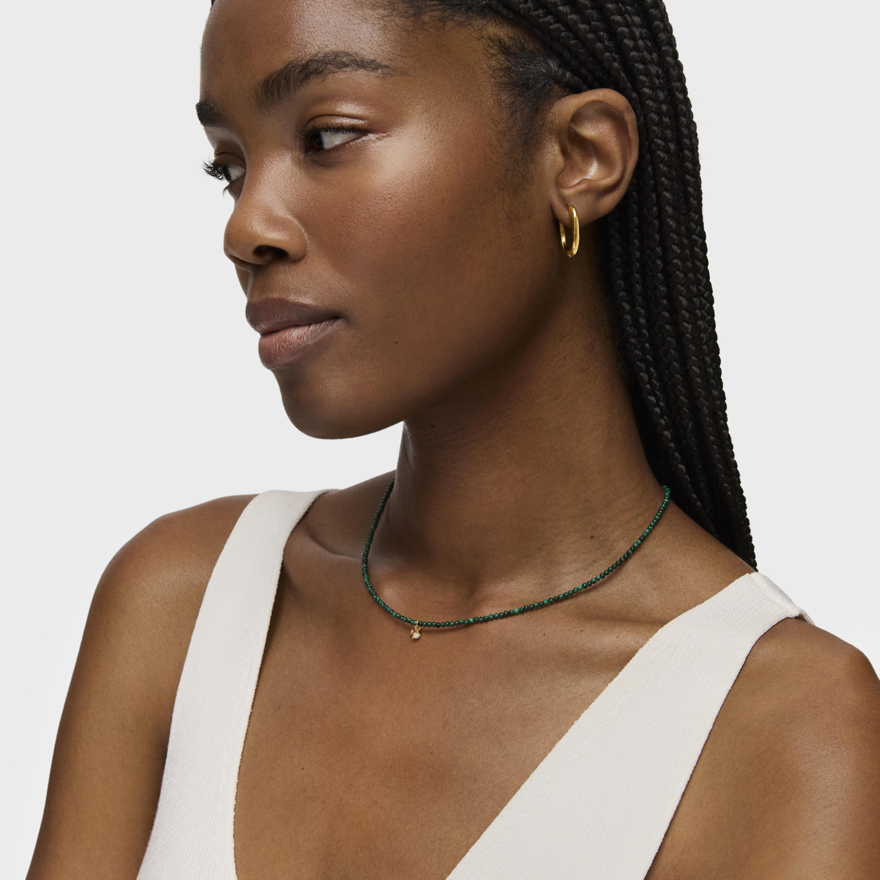 Necklace with malachite TOUS Camille