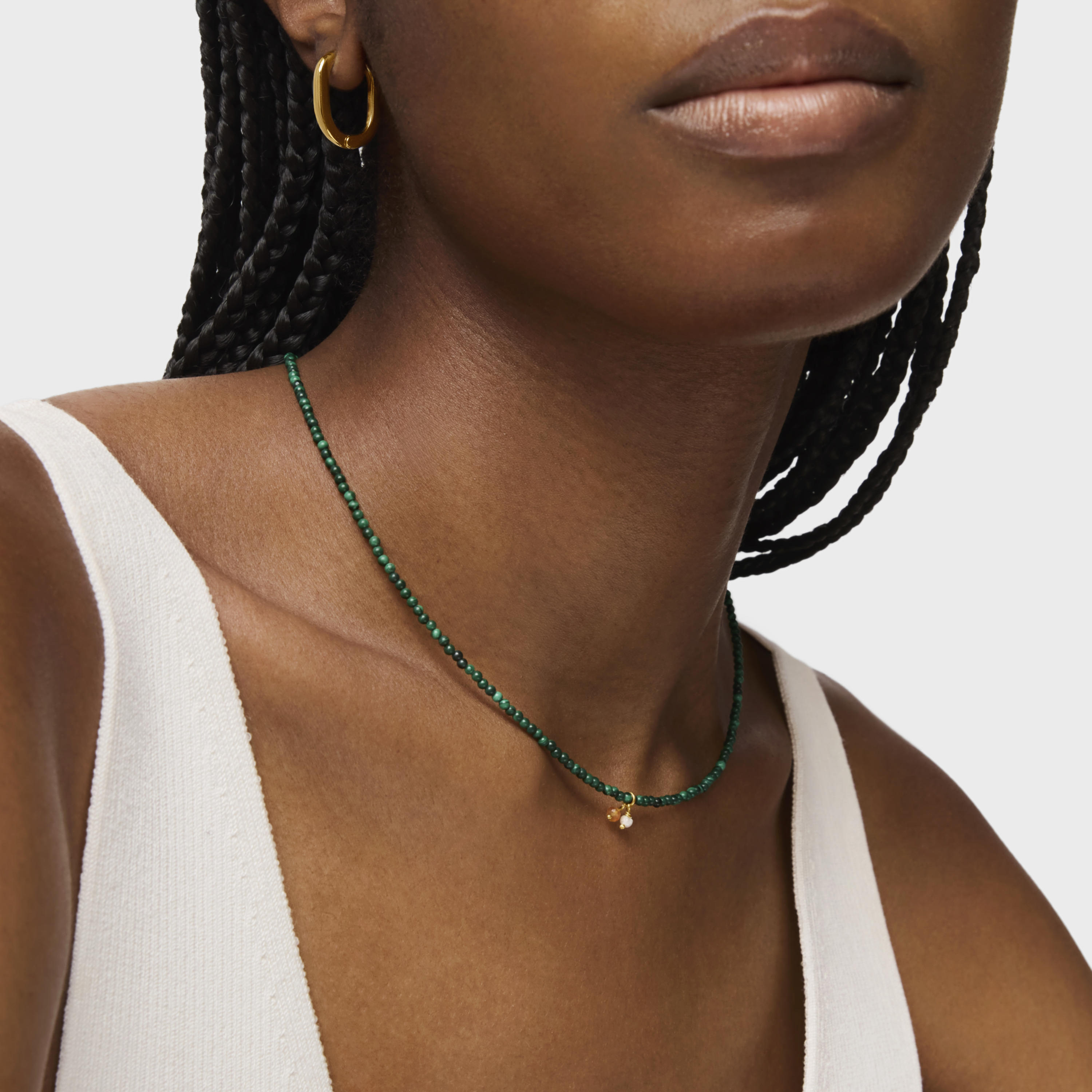 Necklace with malachite TOUS Camille