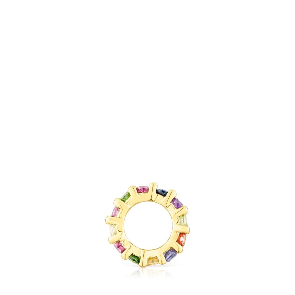 Colgante con baño de oro 18 kt sobre plata y gemas Virtual Garden Colgante con baño de oro 18 kt sobre plata y gemas Virtual Garden