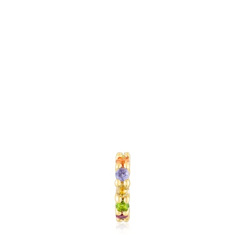 Silver vermeil Virtual Garden Pendant with gemstones