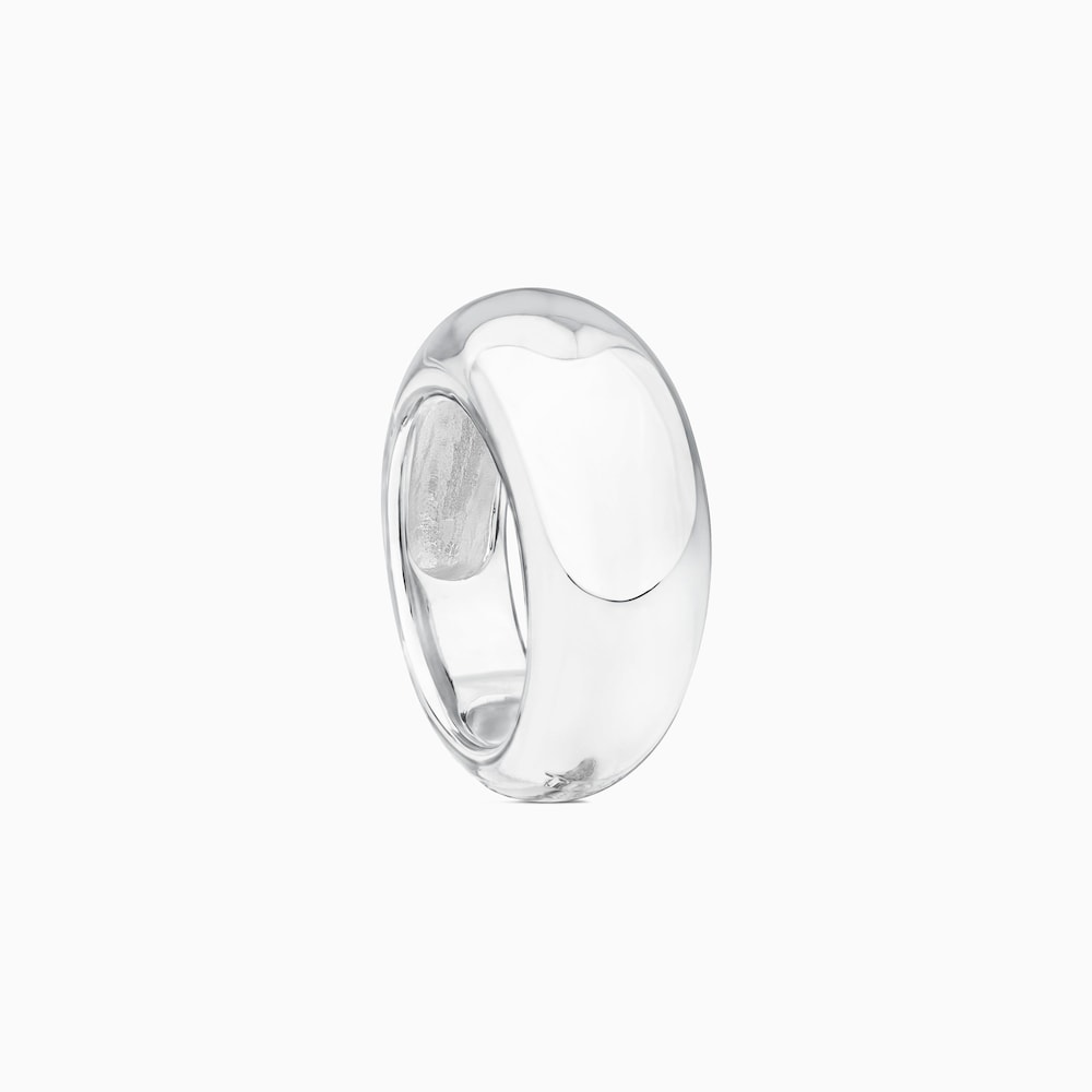Anillo de plata abombado Warm
