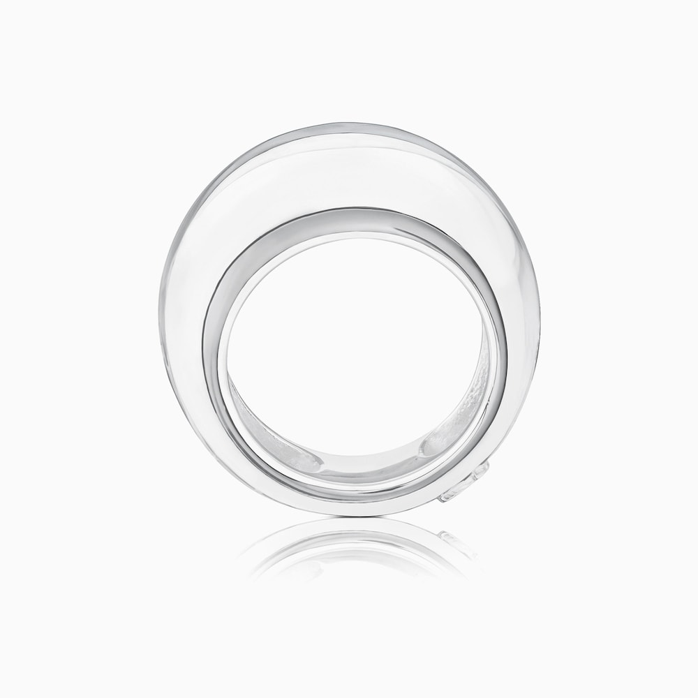 Anillo de plata abombado Warm