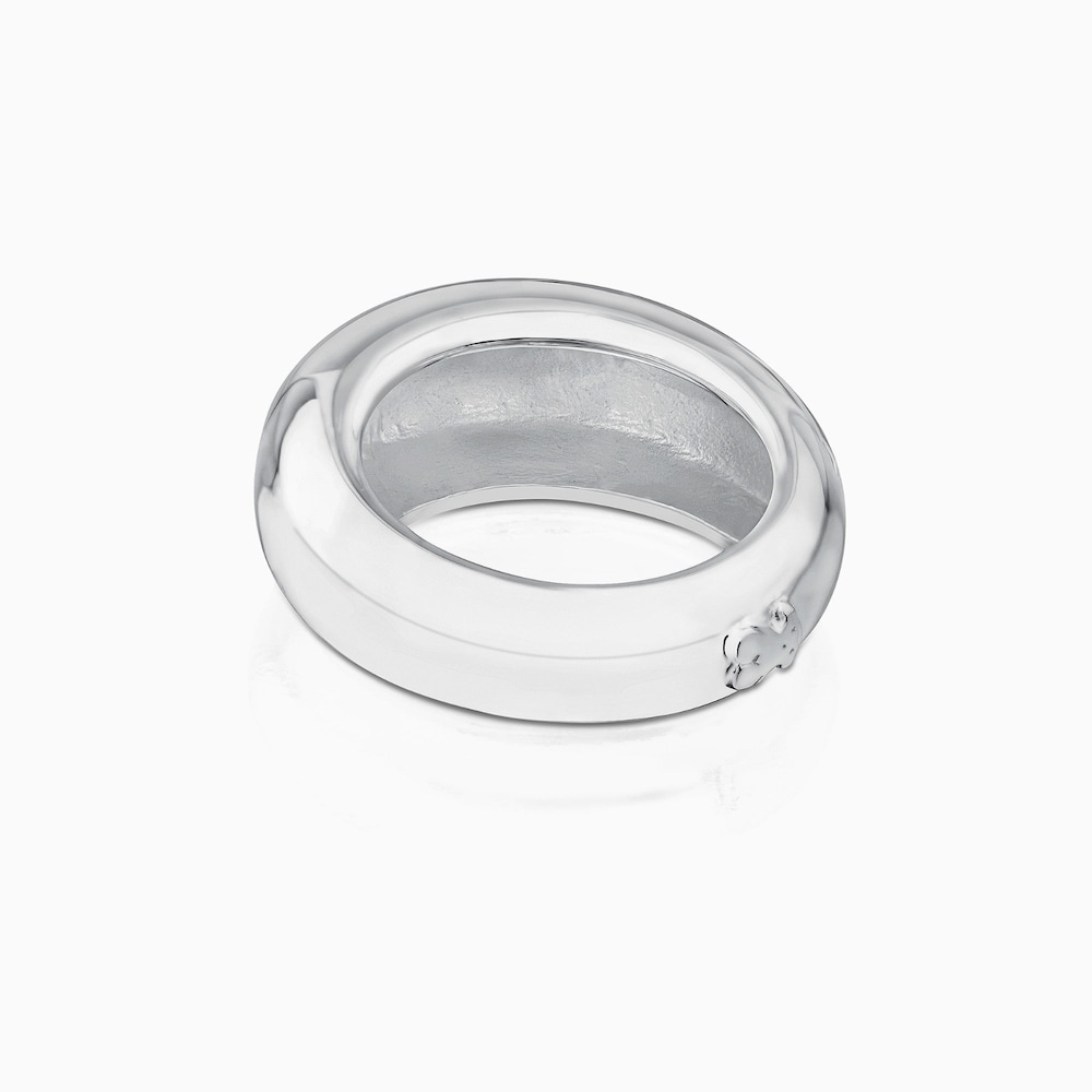 Anillo de plata abombado Warm