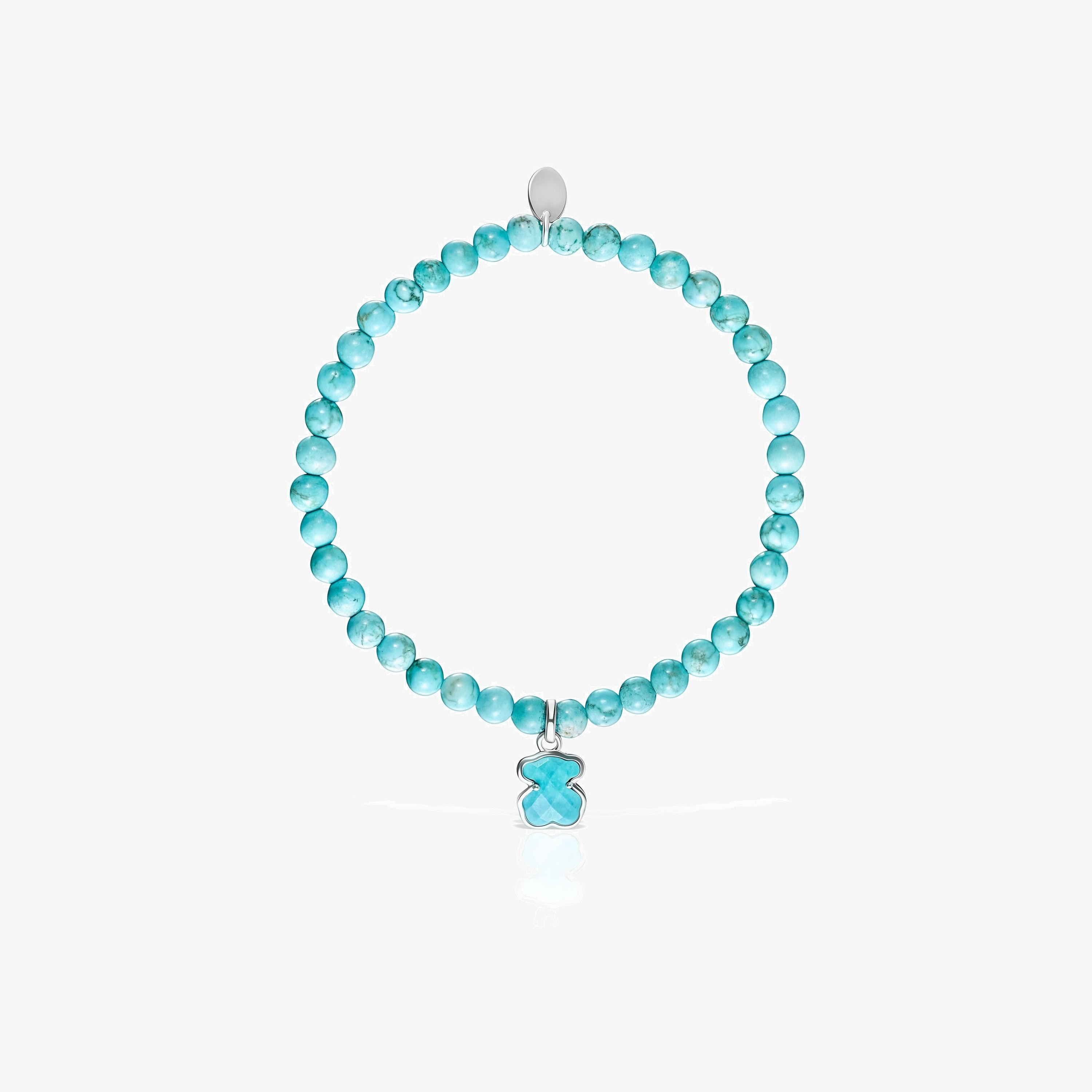 Silver and dyed magnesite TOUS Icon Color bracelet