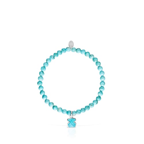 Pulsera de plata y magnesitas TOUS Icon Color