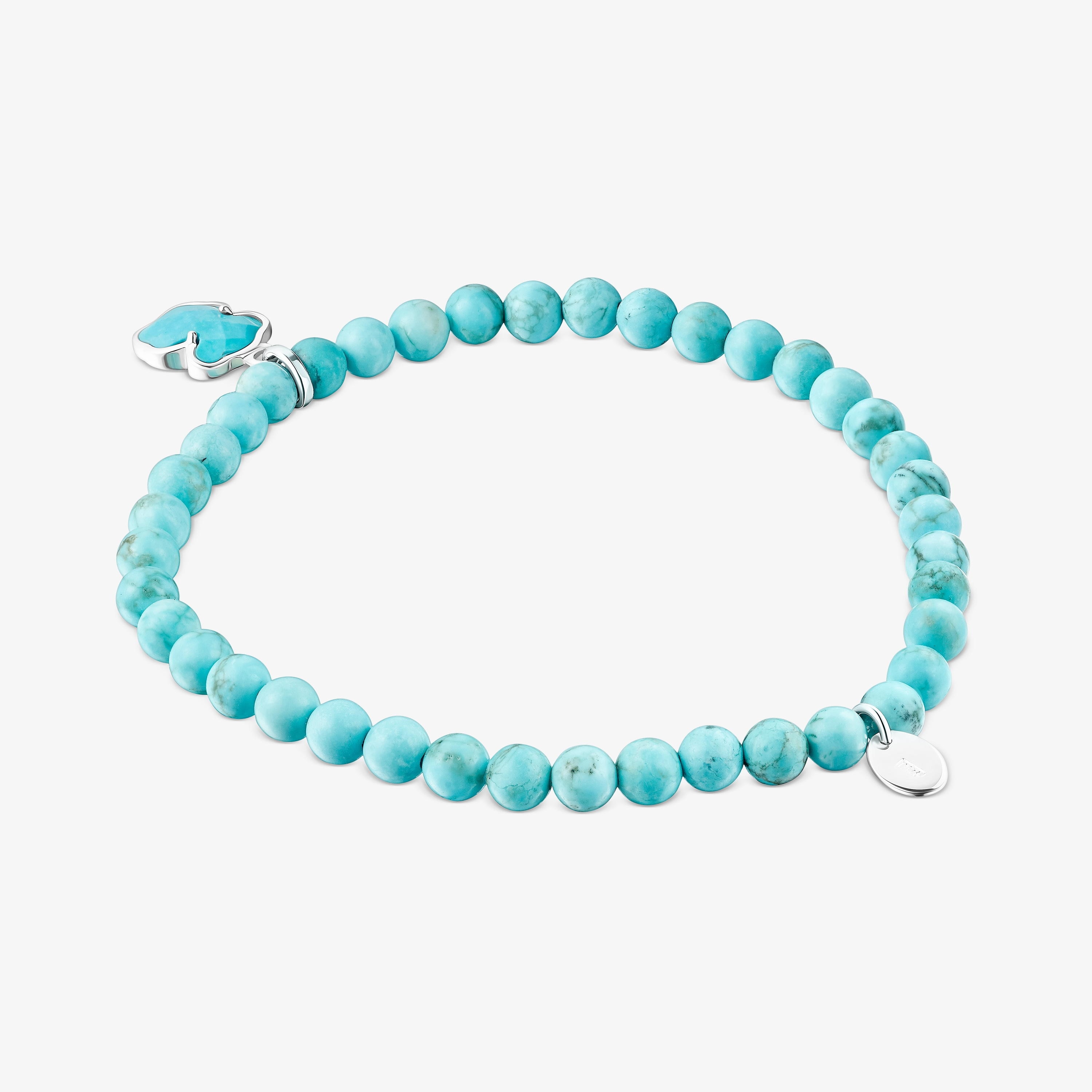 Silver and dyed magnesite TOUS Icon Color bracelet