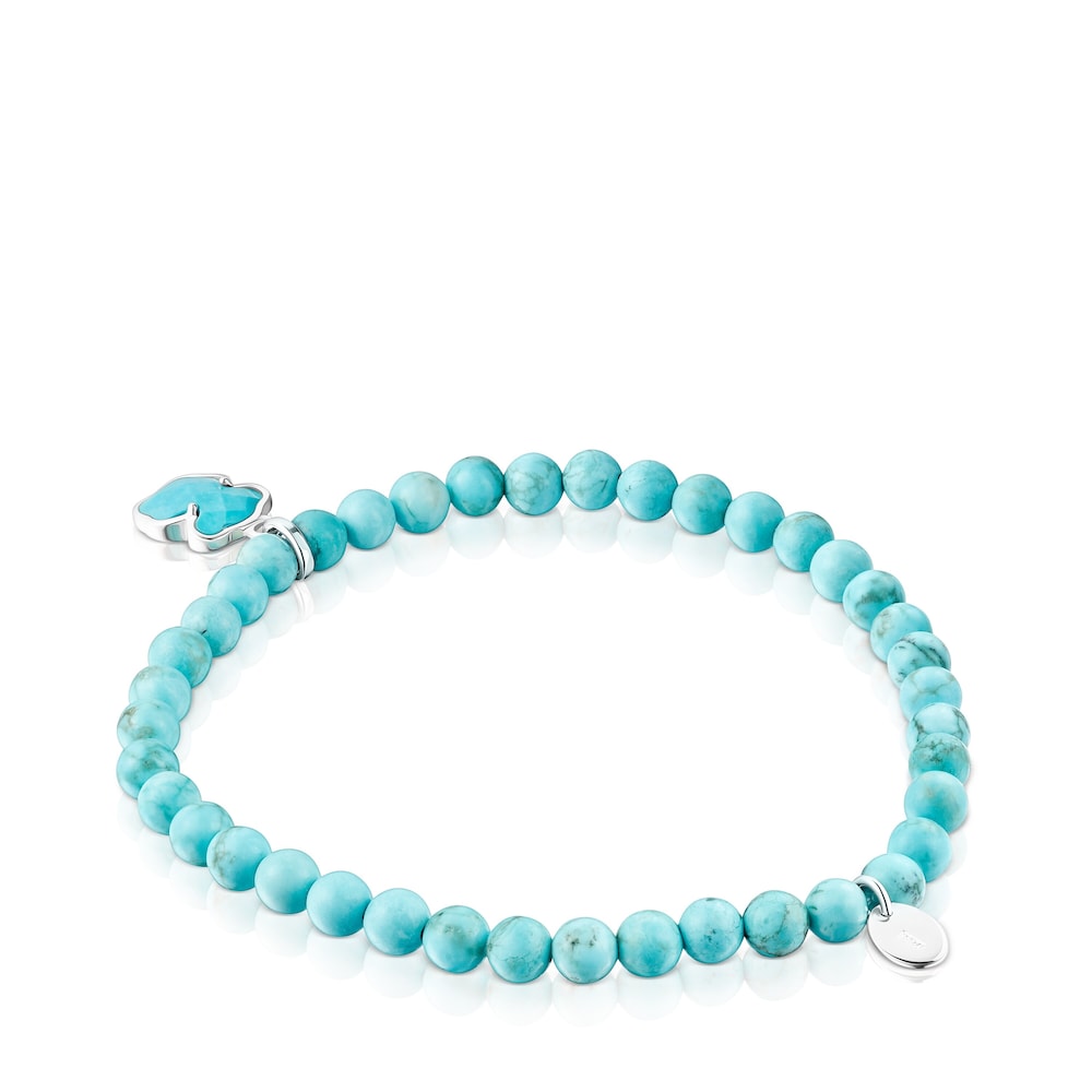Pulsera de plata y magnesitas TOUS Icon Color Pulsera de plata y magnesitas TOUS Icon Color
