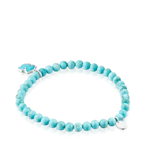 Pulsera de plata y magnesitas TOUS Icon Color
