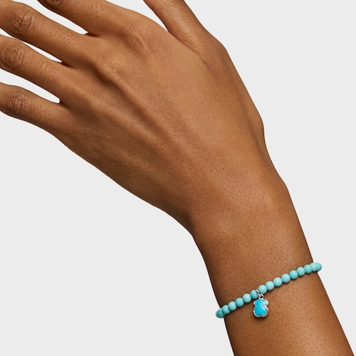 Pulsera de plata y magnesitas TOUS Icon Color
