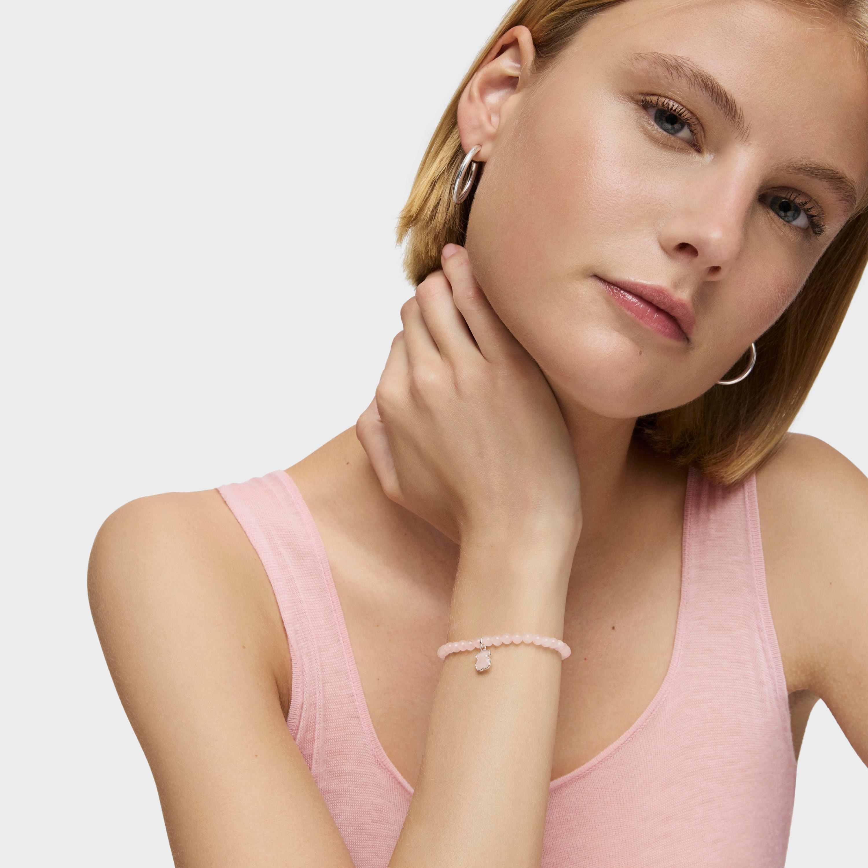 Silver and quartz TOUS Icon Color bracelet