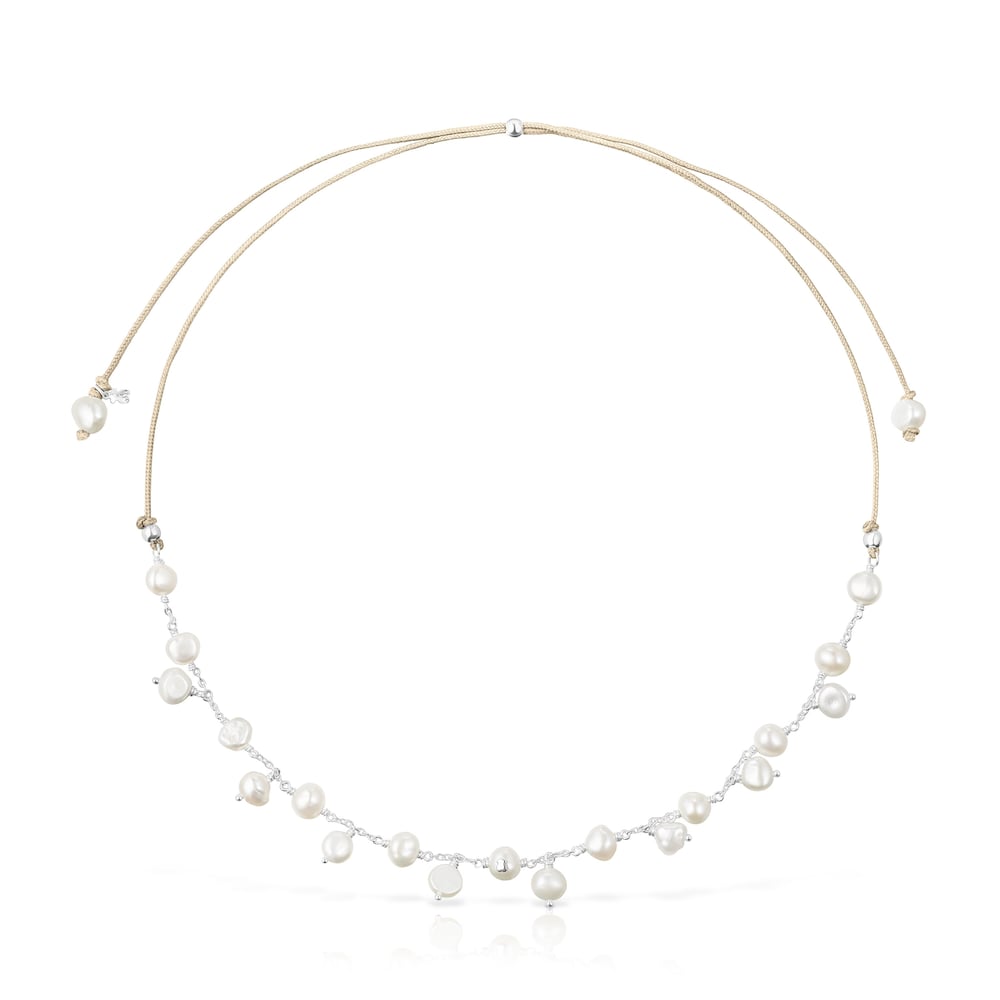 Silver and pearl TOUS Icon Pearl Necklace