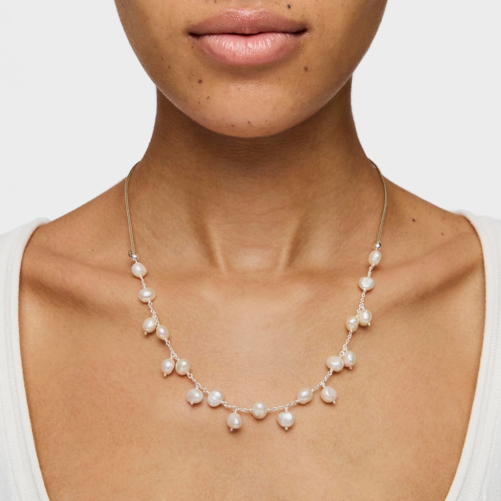 Silver and pearl TOUS Icon Pearl Necklace
