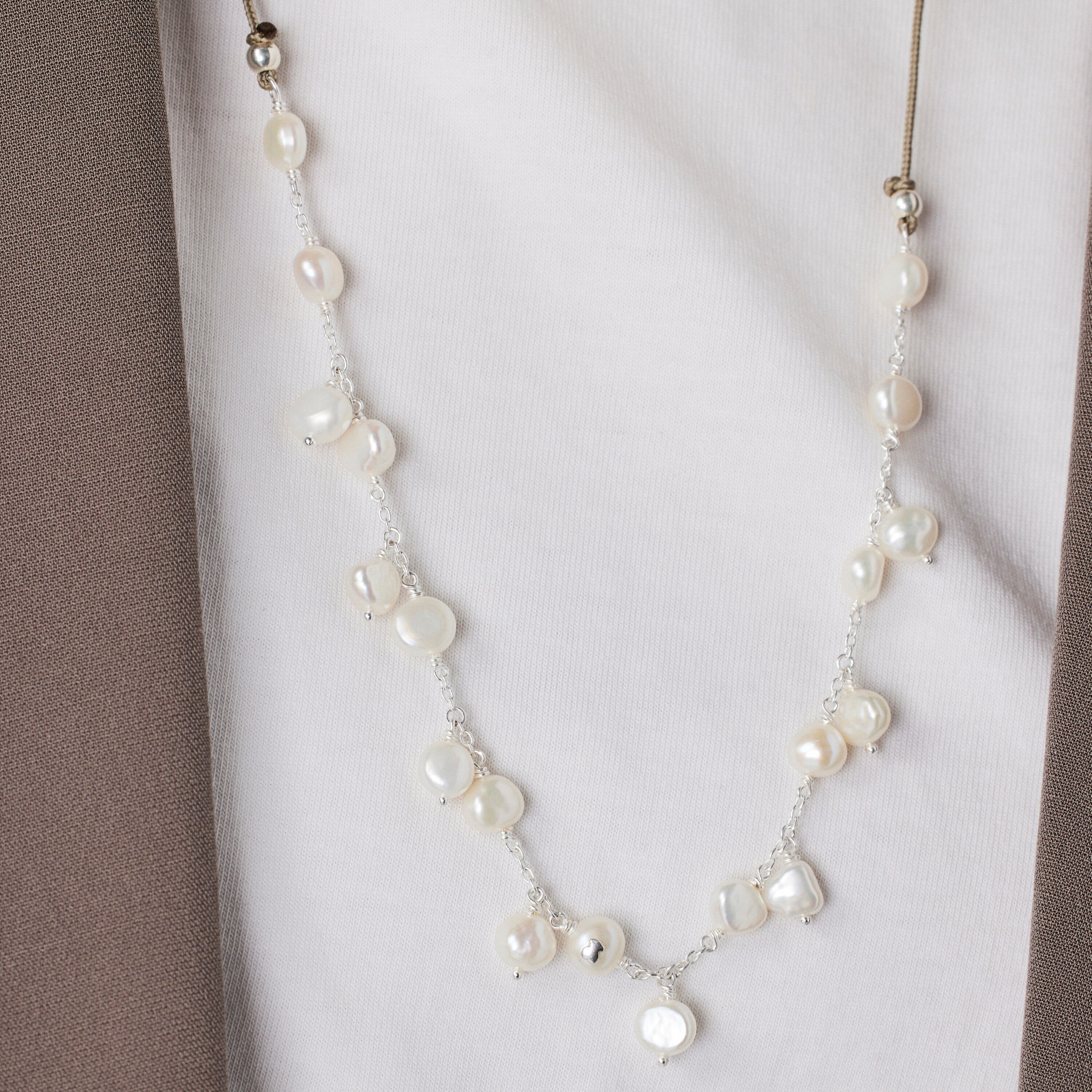 Silver and pearl TOUS Icon Pearl Necklace