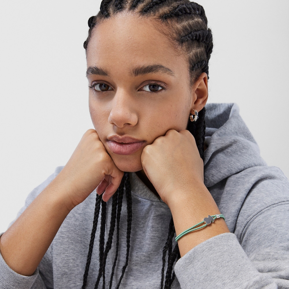 Pulsera el&aacute;stica menta Sweet Dolls