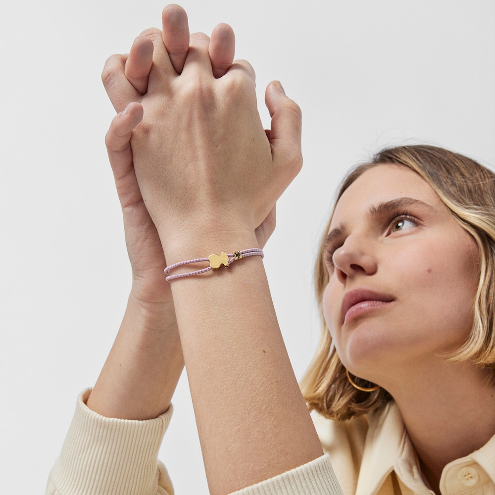 Pulsera el&aacute;stica lila Sweet Dolls