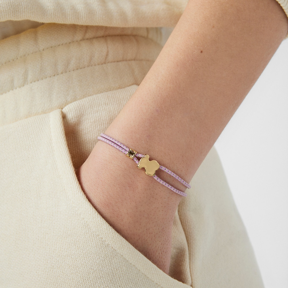Pulsera el&aacute;stica lila Sweet Dolls