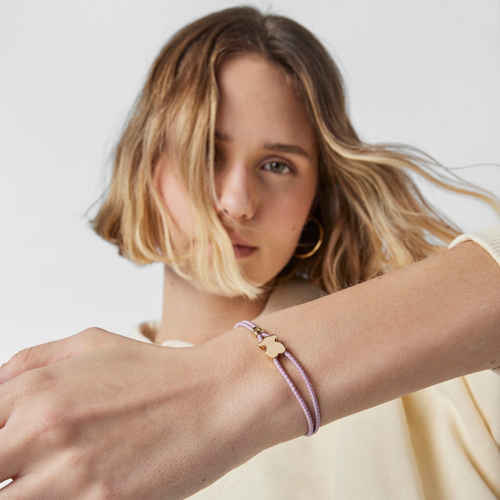 Pulsera el&aacute;stica lila Sweet Dolls