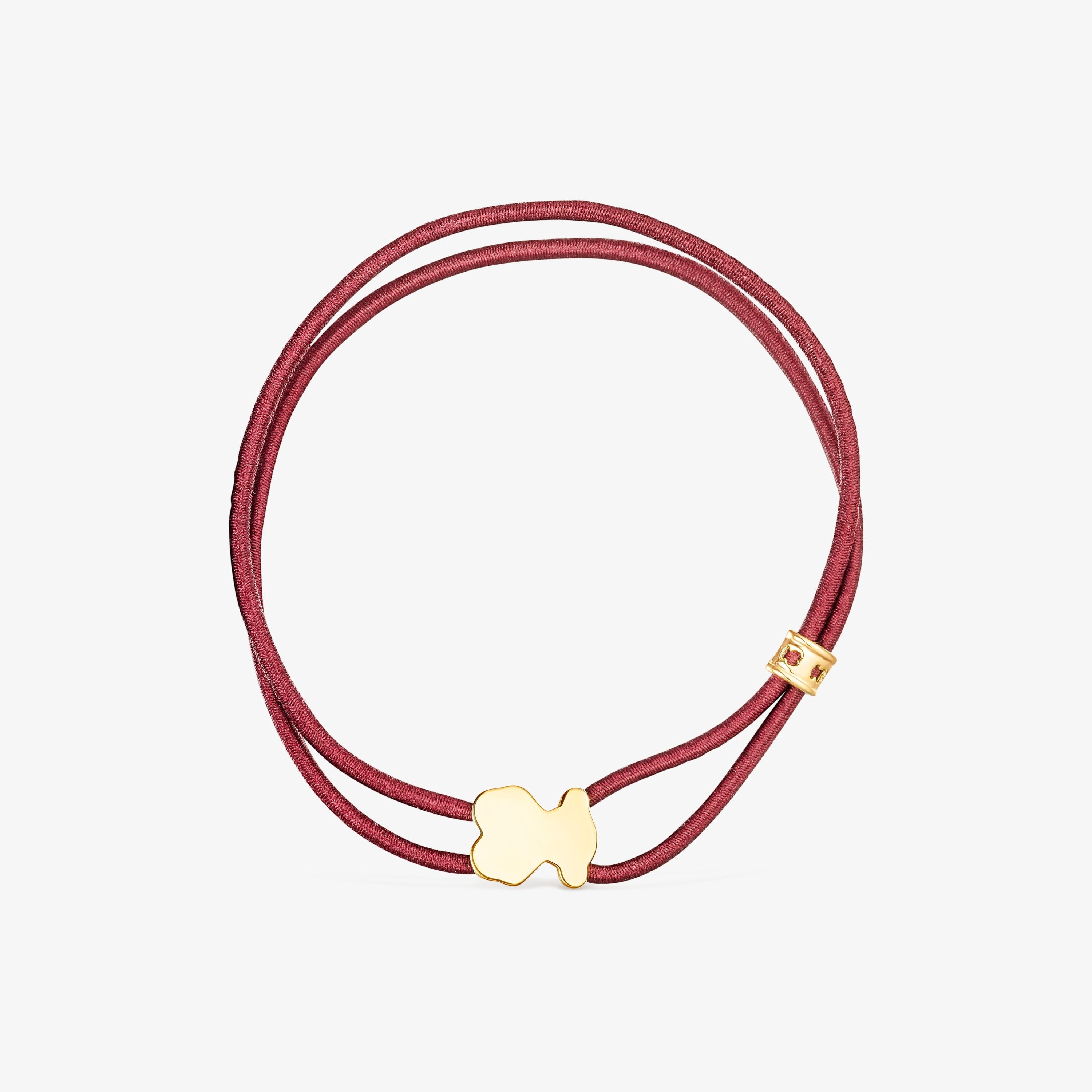 Burgundy Sweet Dolls Elastic bracelet