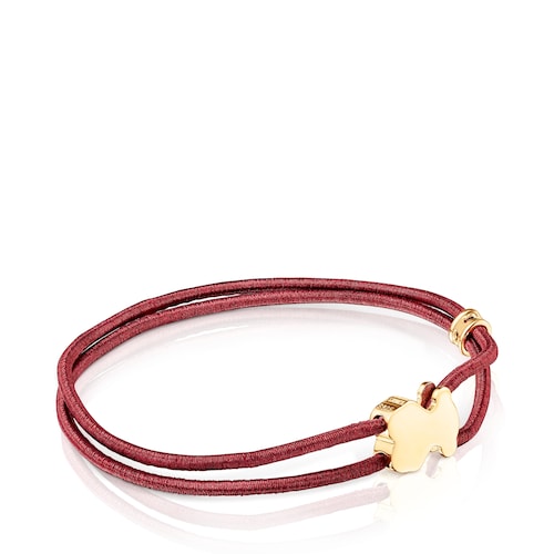 Burgundy Sweet Dolls Elastic bracelet