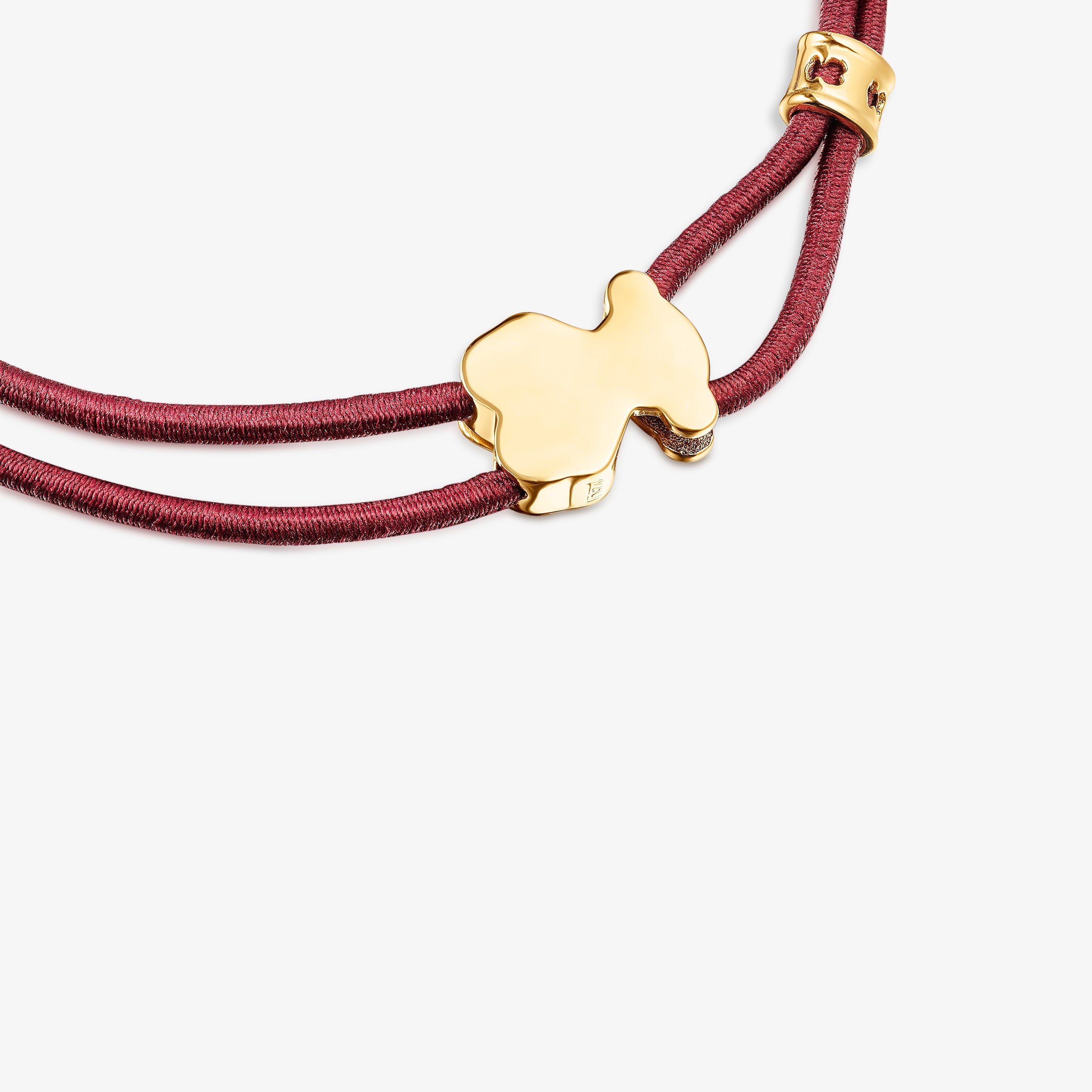Burgundy Sweet Dolls Elastic bracelet