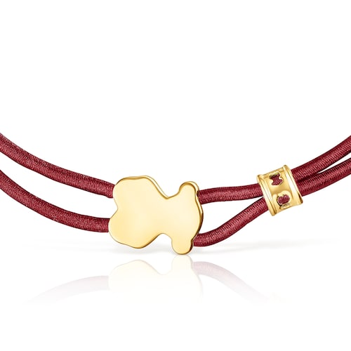 Burgundy Sweet Dolls Elastic bracelet