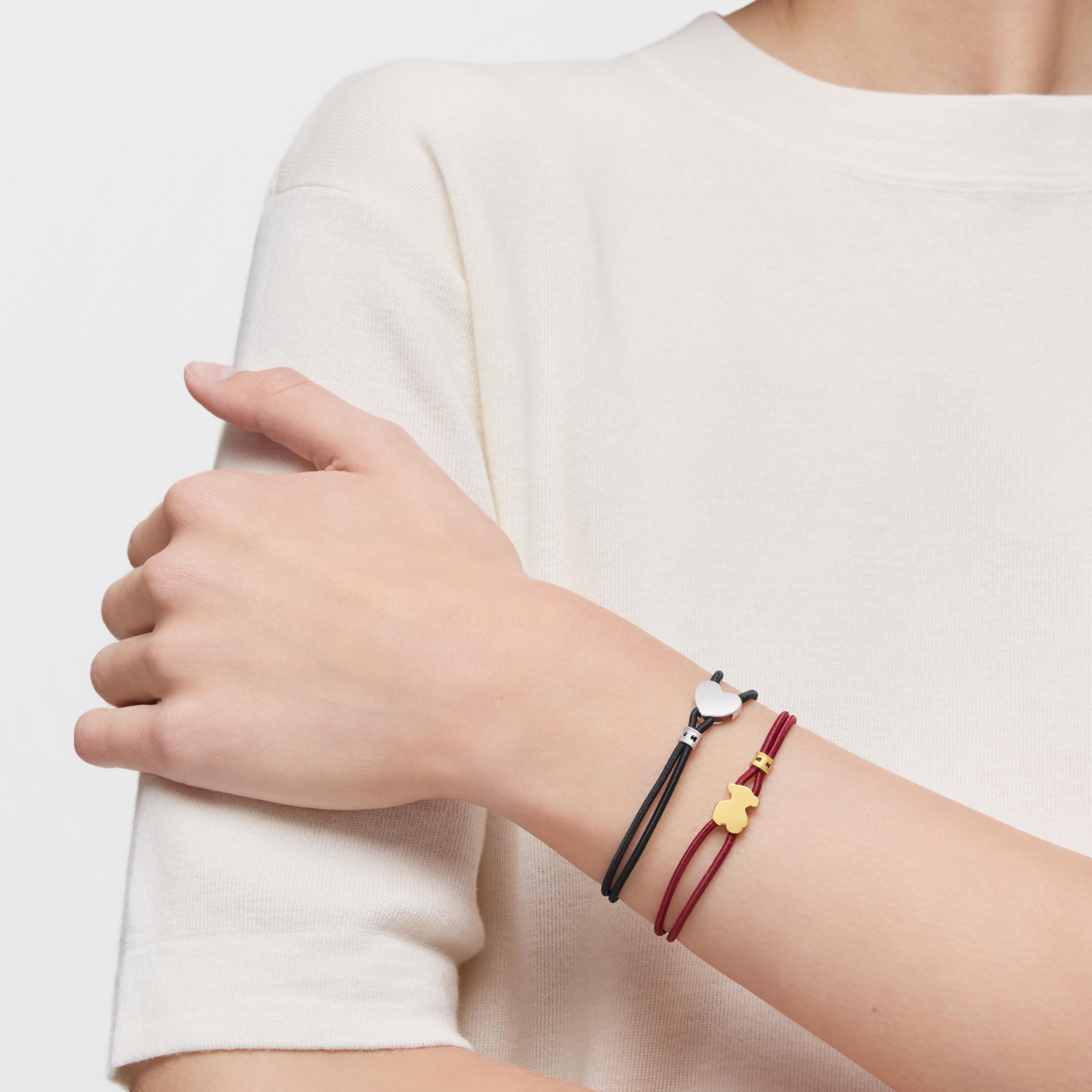 Burgundy Sweet Dolls Elastic bracelet