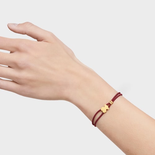 Burgundy Sweet Dolls Elastic bracelet