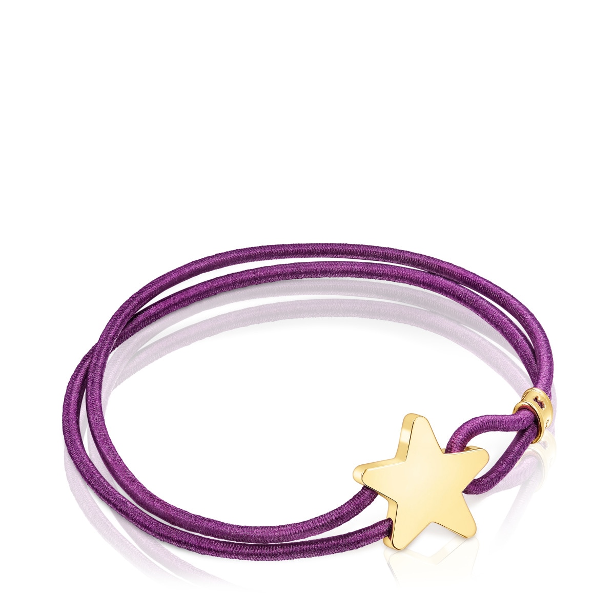 Tous - Pulsera Elástica Lila Con Estrella Con Baño De Oro 18 Kt Sobre Plata Sweet Dolls - Dorado