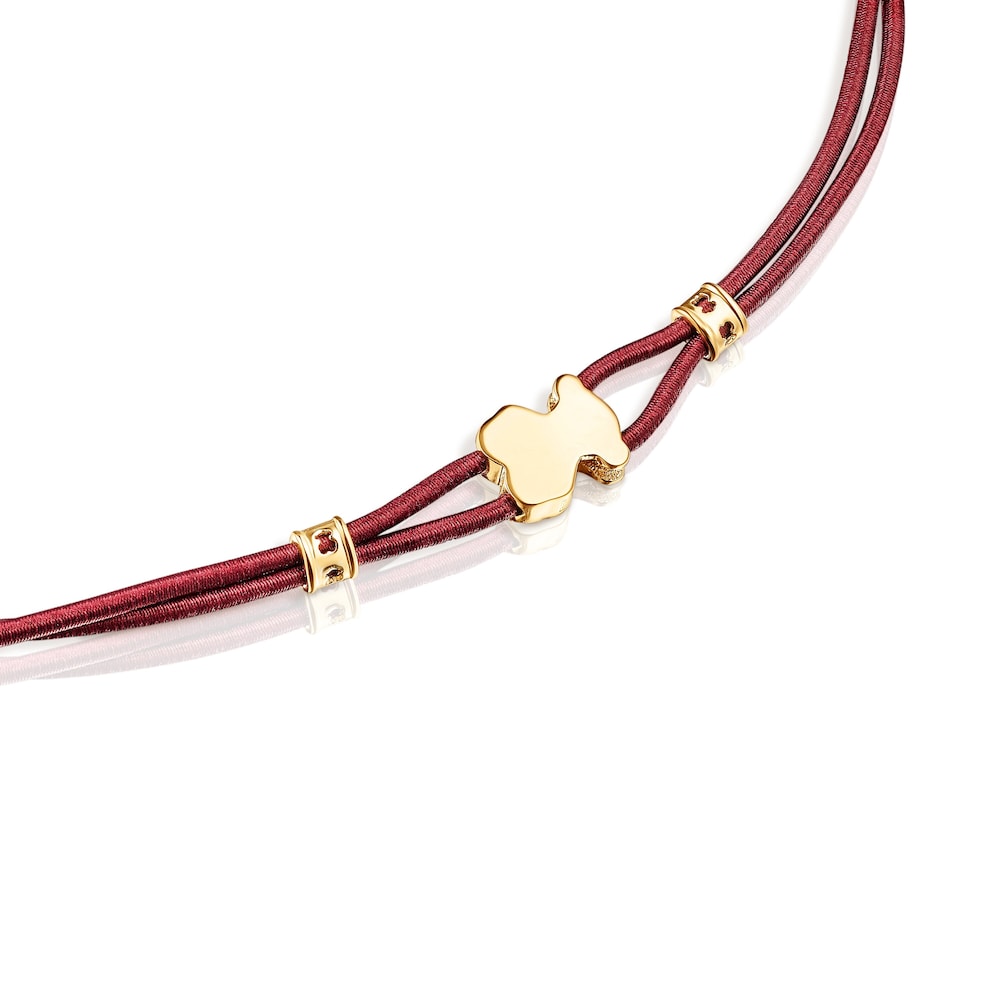 Burgundy Sweet Dolls Elastic Necklace