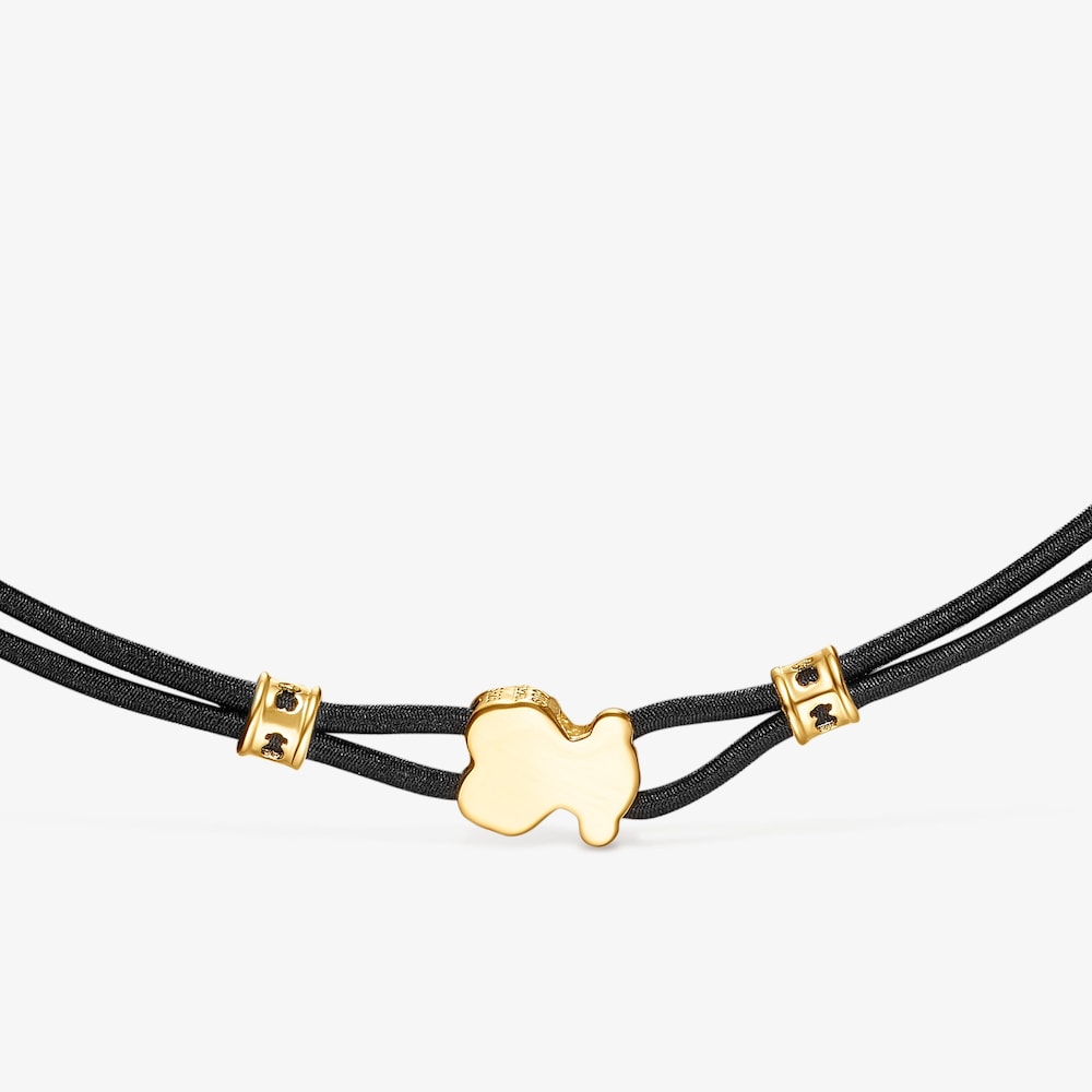 Czarny elastyczny naszyjnik Sweet Dolls