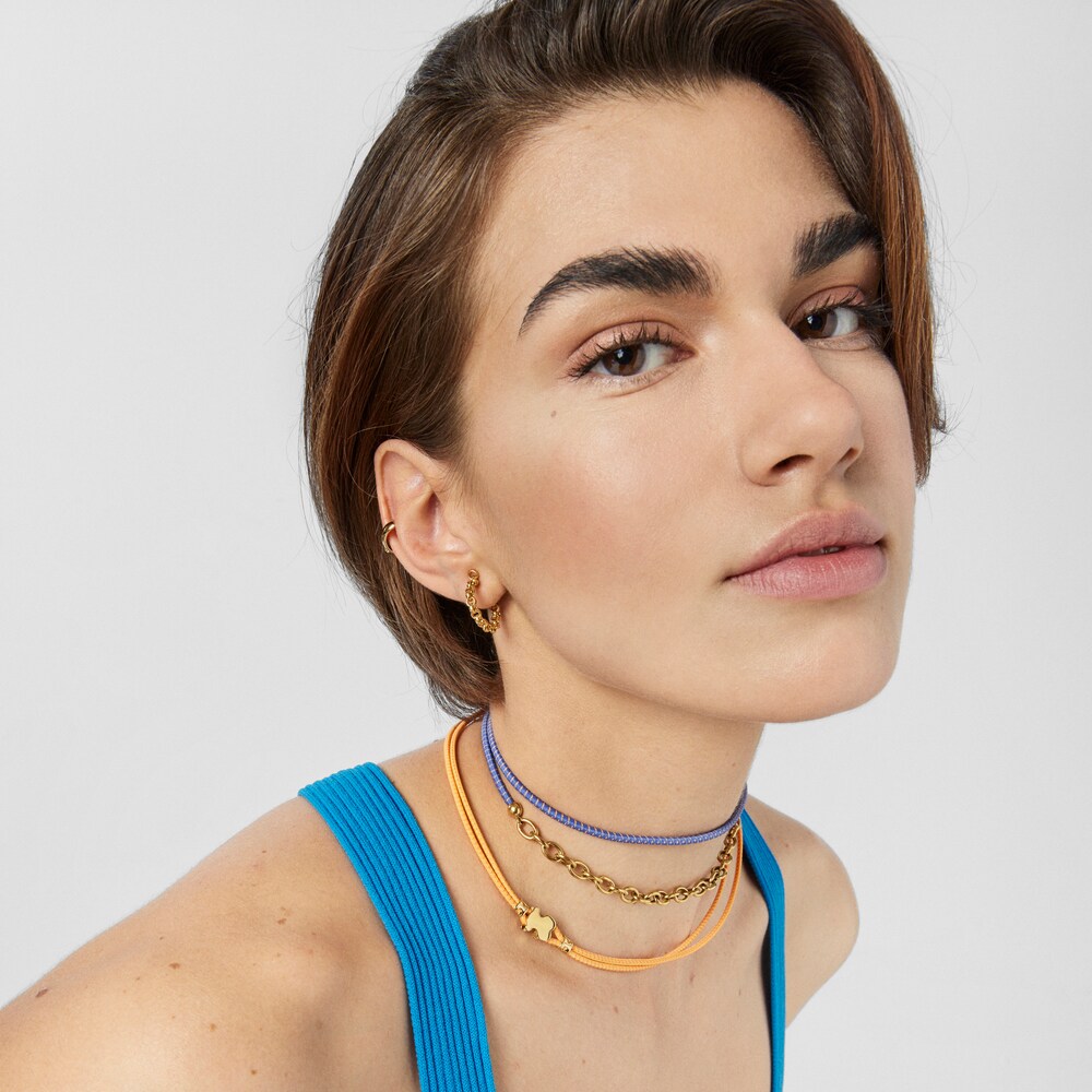 Collar el&aacute;stico Sweet Dolls naranja