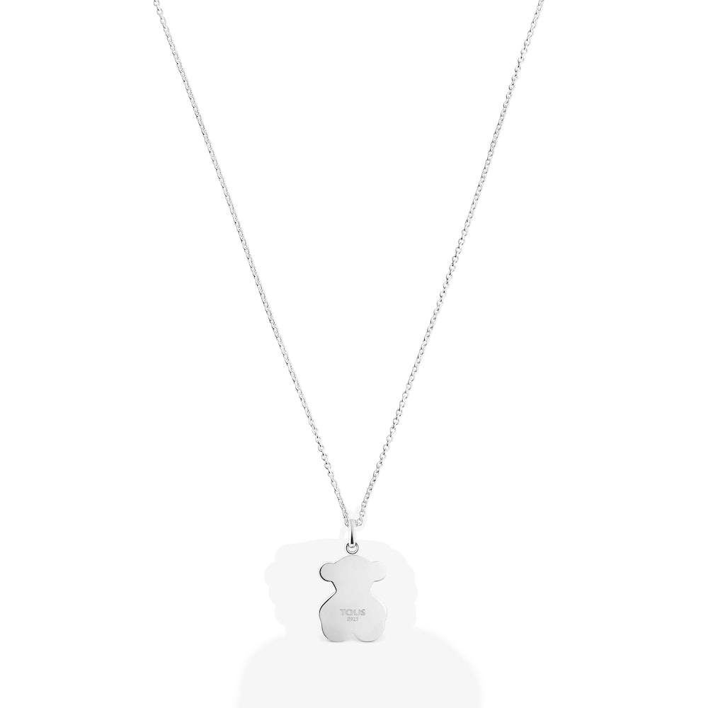 Colar urso TOUS Pride em prata e esmalte