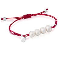 Silver TOUS Pearls Bracelet with pearls