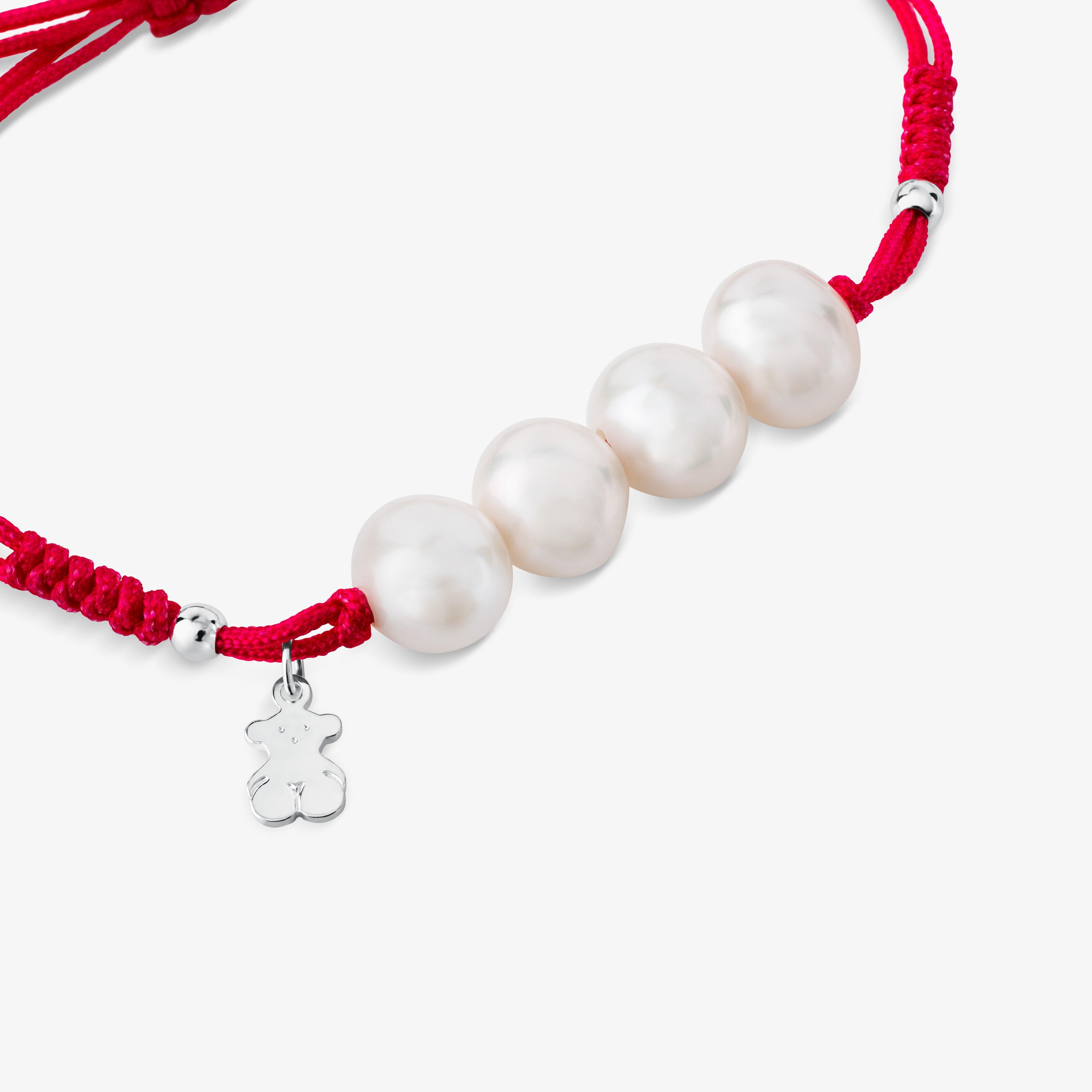 Silver TOUS Pearls Bracelet with pearls