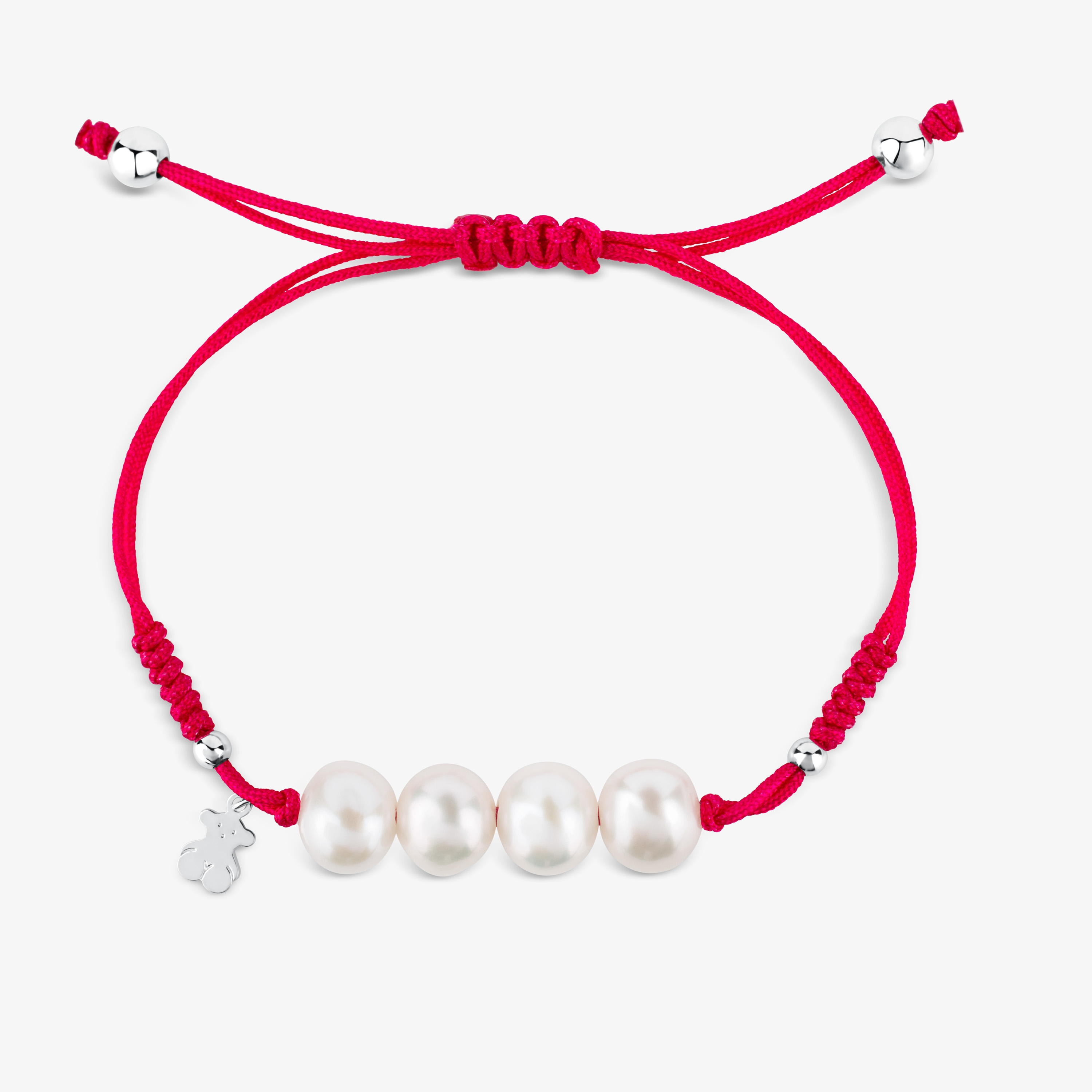 Silver TOUS Pearls Bracelet with pearls