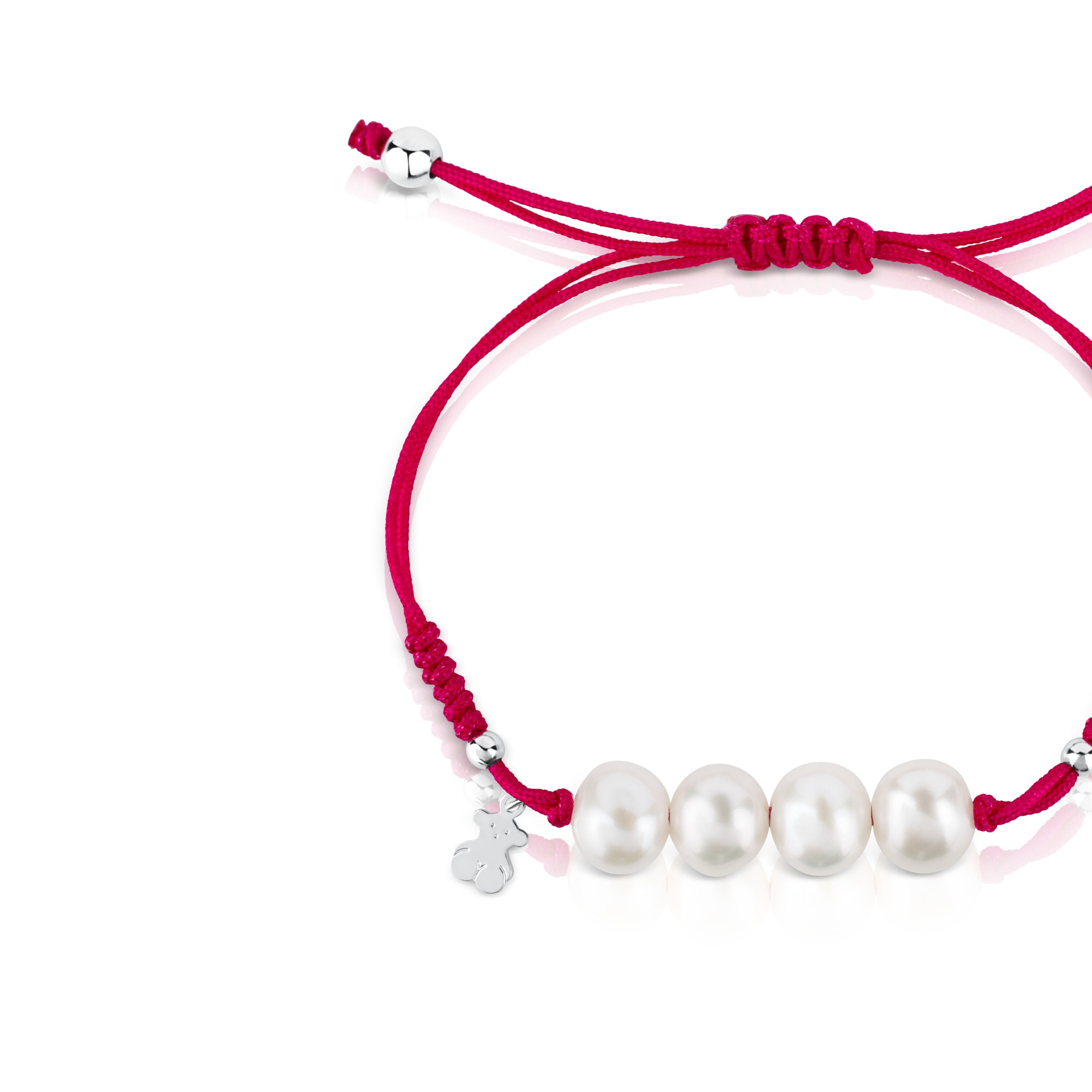 Silver TOUS Pearls Bracelet with pearls