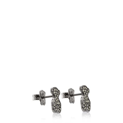 Silver Grace Earrings with Marcasite