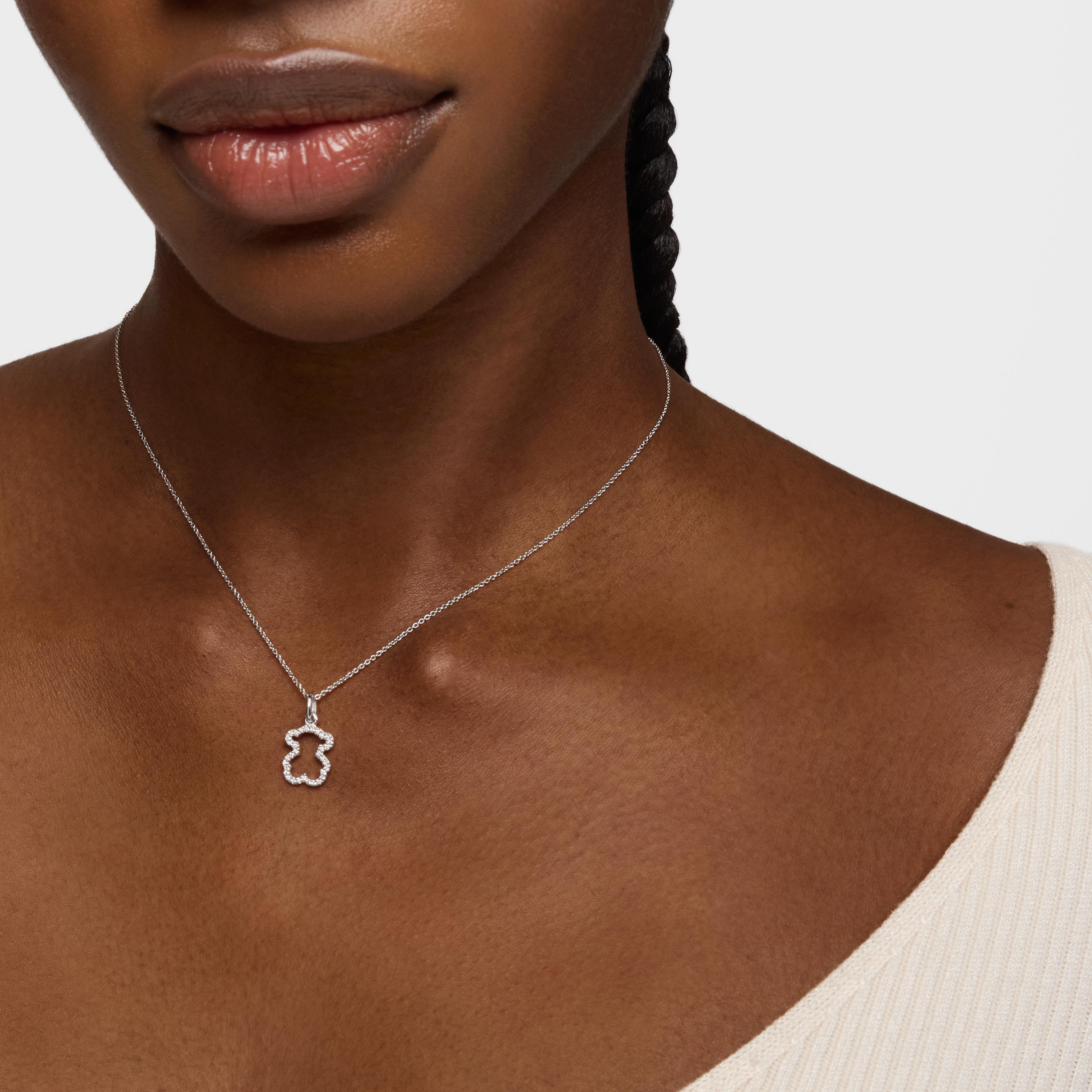 White Gold Silueta Pendant