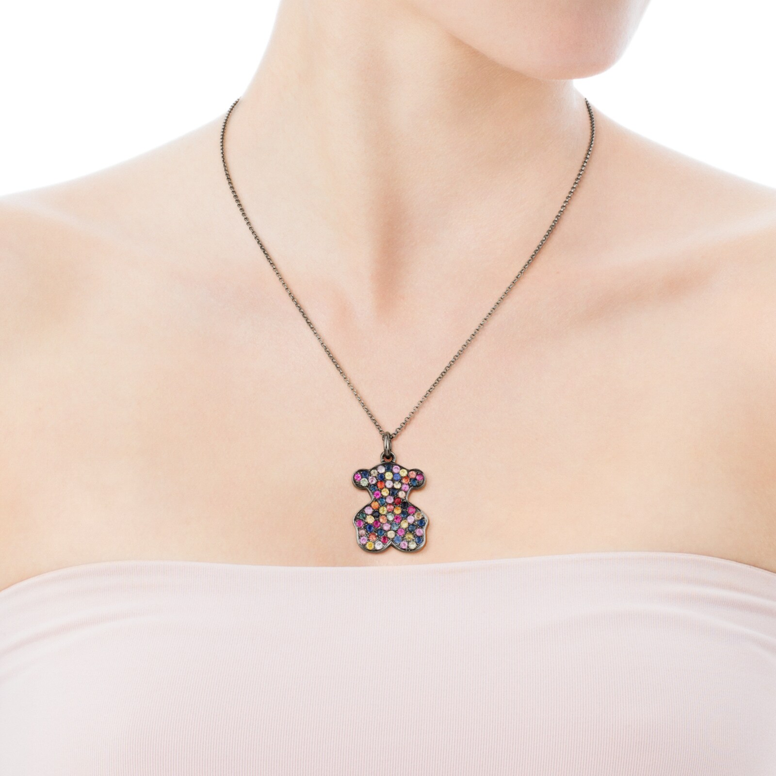 Silver Fantasy Pendant with Sapphire