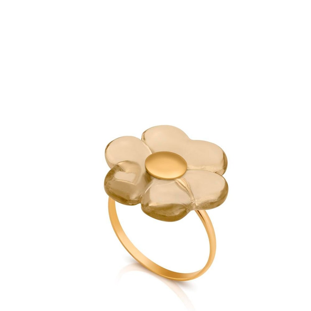 Anillo Flor Nueva de Oro