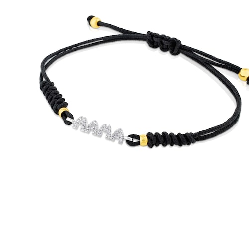 Gold TOUS Mama Bracelet with Diamond